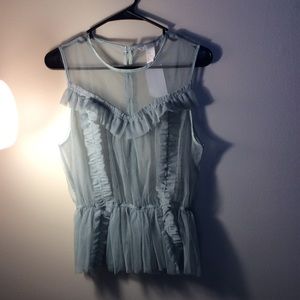 Brand new never worn gorgeous sage colored blouse